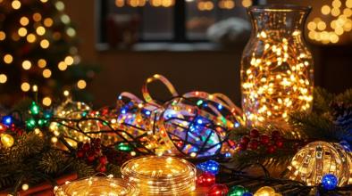 коледни лампички