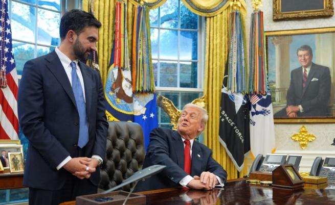 В неочаквано приятелска атмосфера премина срещата между Тръмп и новоизбрания кмет на Ню Йорк