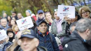 протест срещу разширяването на синя и зелена зона в София