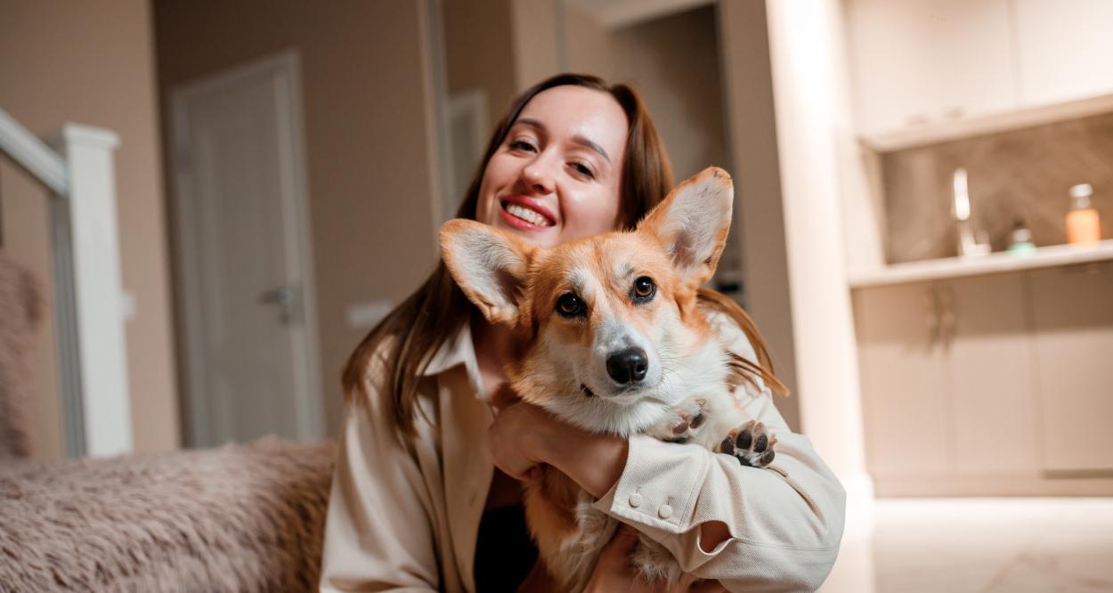 куче и човек