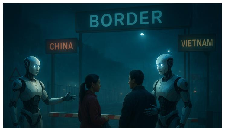 роботи китай граница - Китай поставя човекоподобни роботи на границата с Виетнам