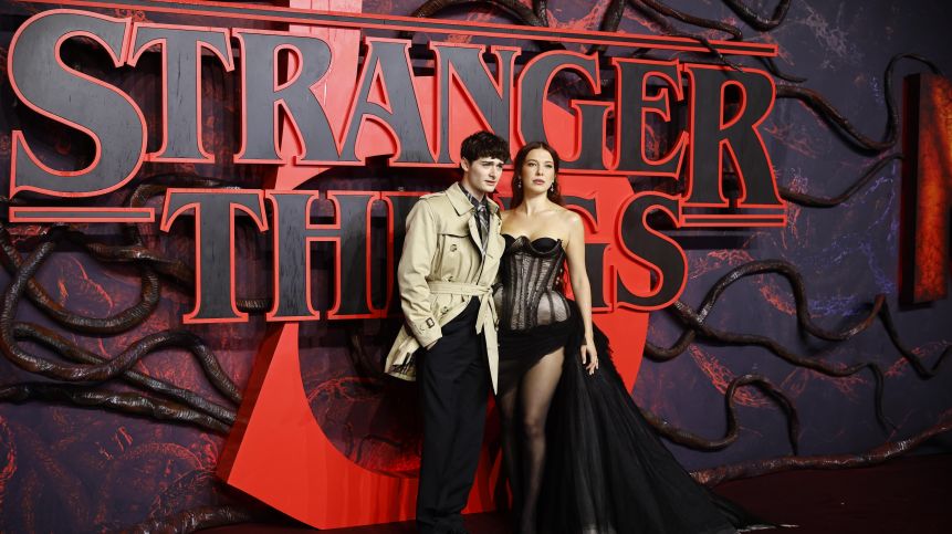 Noah Schnapp and Millie Bobby Brown