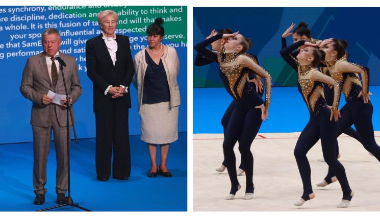 естетическа групова гимнастика - Самоков събра 2200 гимнастички. Националките ни вървят трети при девойките