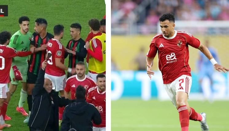 Трезеге - Хвърлиха нож по играч на терена