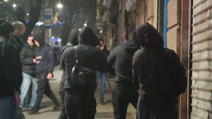 Разбити фасади и пламнали кофи след безредиците в София