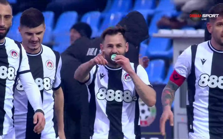 Спас Делев откри резултата за Локомотив София срещу Монтана