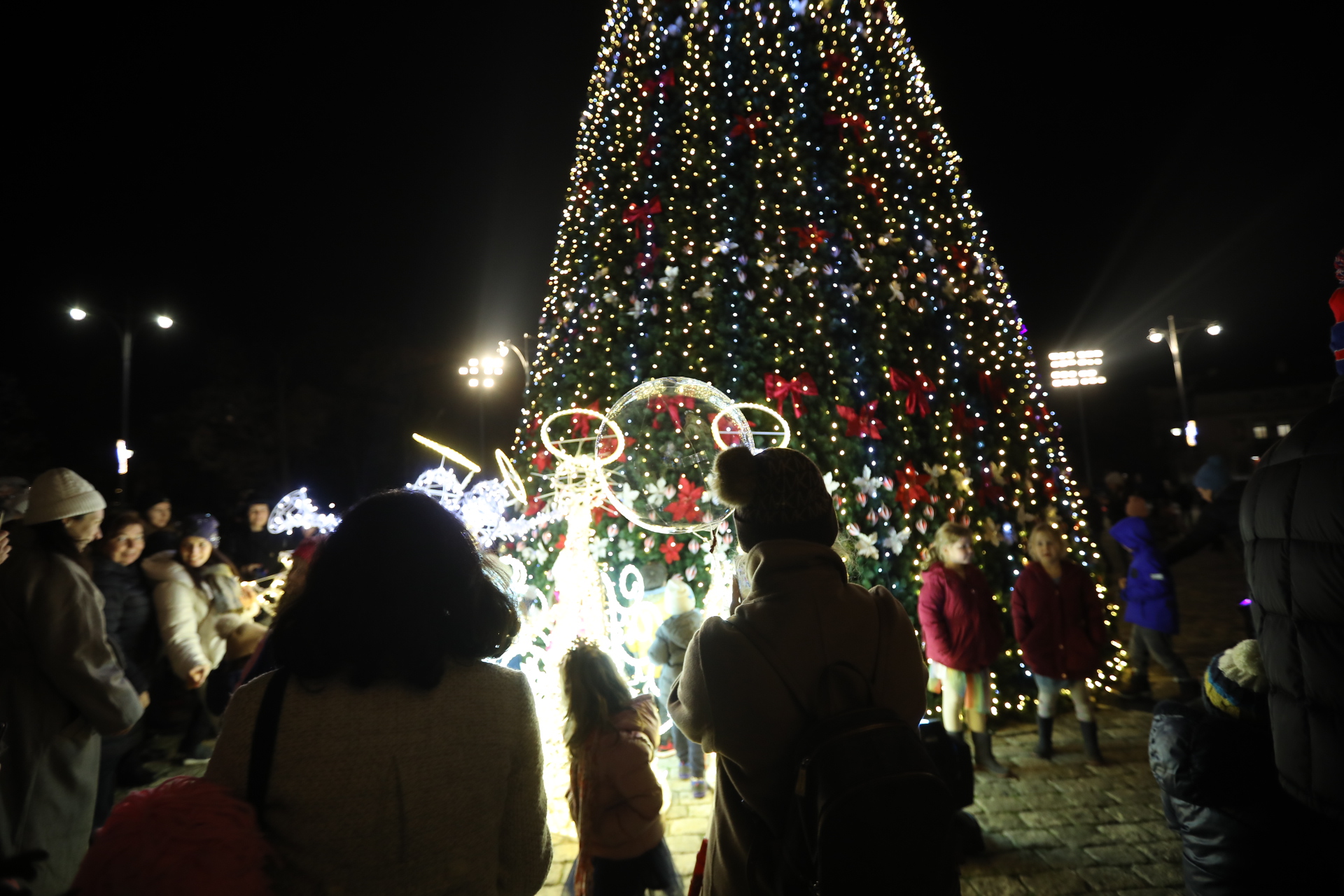 Коледната елха на София грейна с над 20 000 светлини