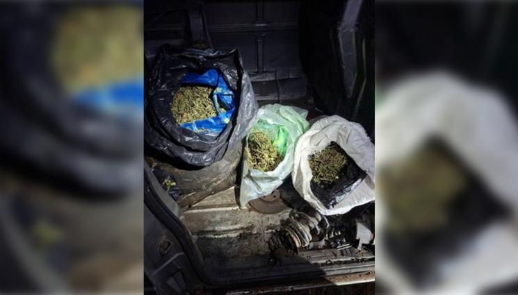 марихуана бобов дол - Иззеха 8 килограма марихуана, укрита в буркани и дерегистрирана кола в Бобов дол
