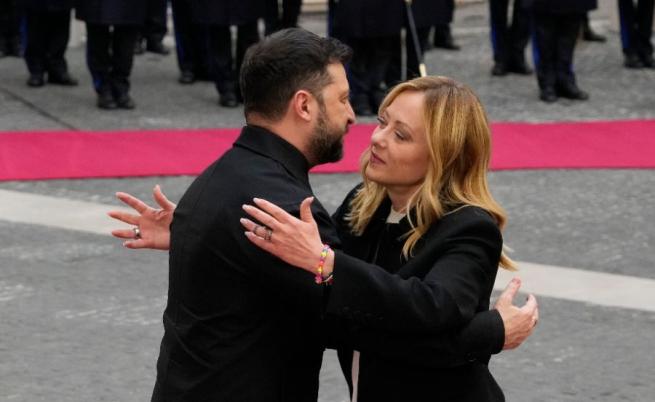 Мелони прие Зеленски в Рим