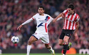 В СНИМКИ: Здравата битка между Атлетик Билбао и ПСЖ