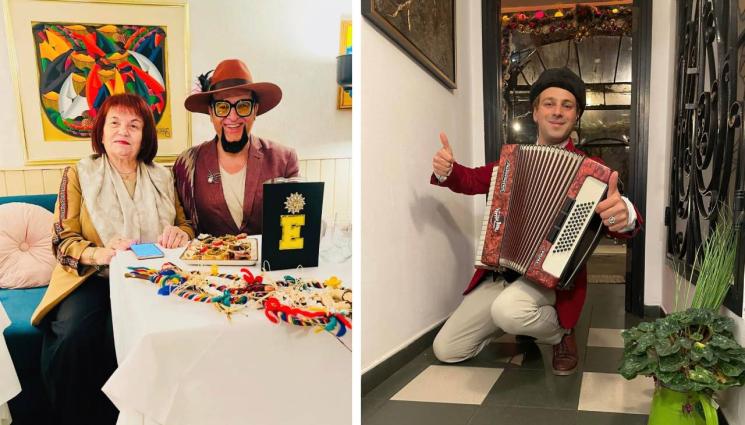 Лорд Евгени Минчев - Янка Такева уважи коледното парти на лорд Минчев