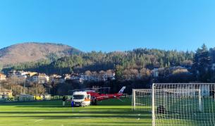 Вдигнаха въздушна линейка заради мъж с черепно-мозъчна травма