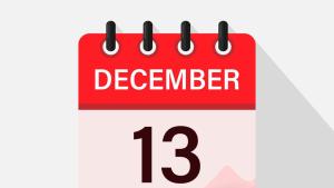 13 декември календар