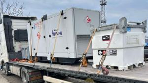 5 тонен генератор с мощност 150 kW пристигна в района