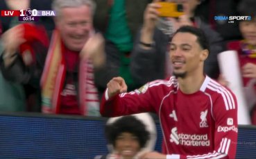 Ливърпул - Брайтън 1:0 /първо полувреме/