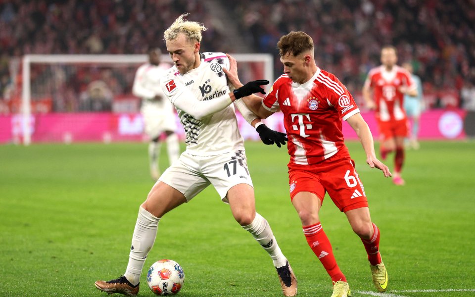 Байерн Мюнхен - Майнц 05 2:2 / Първа Бундеслига, 14-и кръг, 14.12.2025 г.