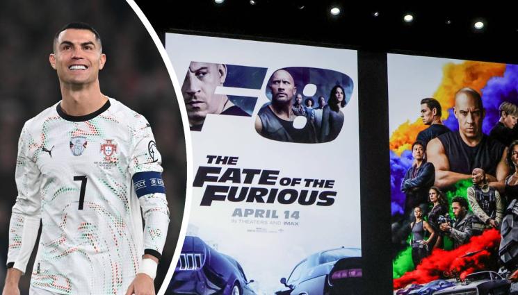 Кристиано Роналдо Бързи и яростни - Роналдо с роля в „Бързи и яростни“
