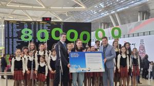 летище софия 8 млн пътник