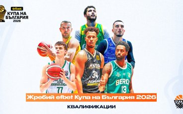 Ето кога ще се тегли жребият за efbet Купа България по баскетбол