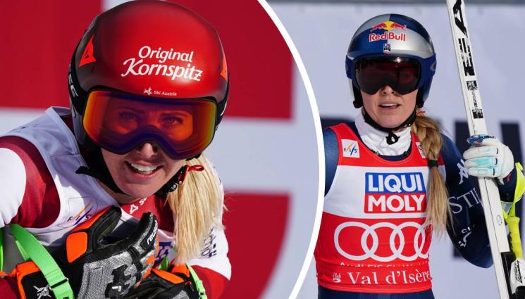 Хютер Вон - Австрийка спечели спускането във Вал д'Изер, Линдзи Вон с трети подиум за 9 дни