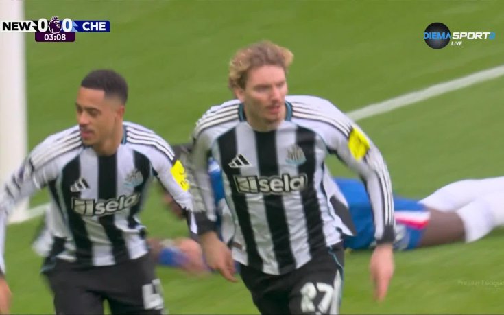 Нюкасъл - Челси 2:0 /първо полувреме/