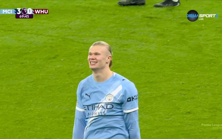 Ерлинг Холанд с второ попадение във вратата на Уест Хем