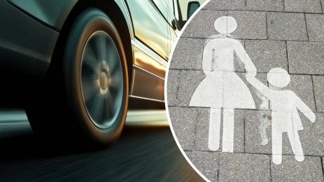 майка дете кола