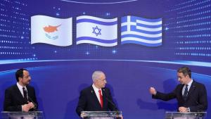 Лидерите на Израел Гърция и Кипър