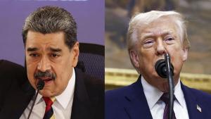 Президентът на САЩ Доналд Тръмп и неговият колега от Венецуела