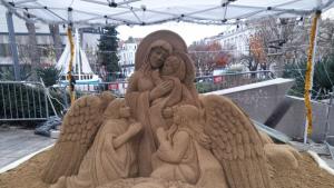 пясъчна фигура Коледа Бургас