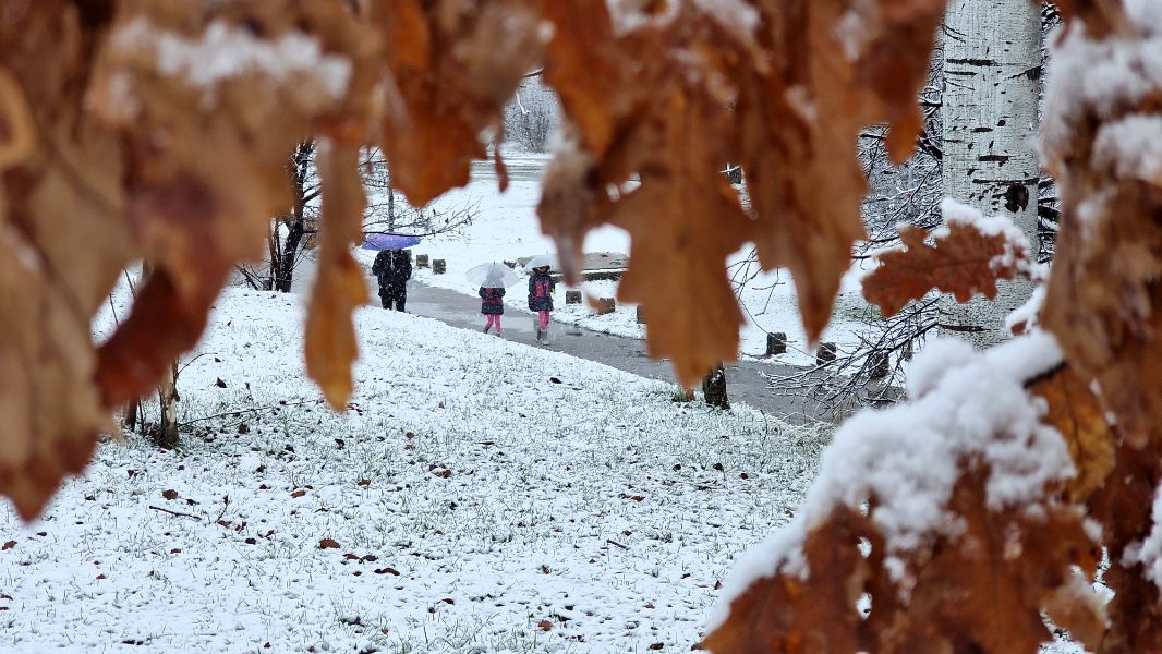 <p>Коледен сняг покри части от България - гледки от празничния ден</p>