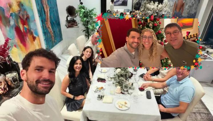 Григор Димитров - Гришо прекара Коледа с родителите