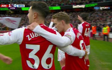 Арсенал - Брайтън & Хоув Албиън 1:0 /първо полувреме/