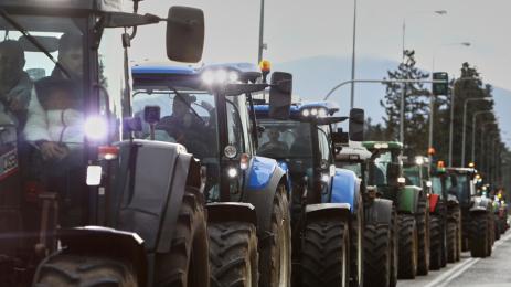 гръцки фермери протест