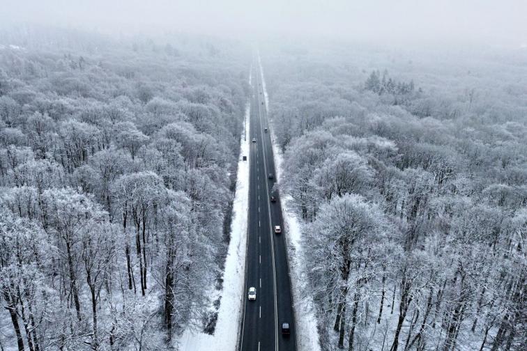 зима германия