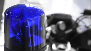 синя лампа полиция