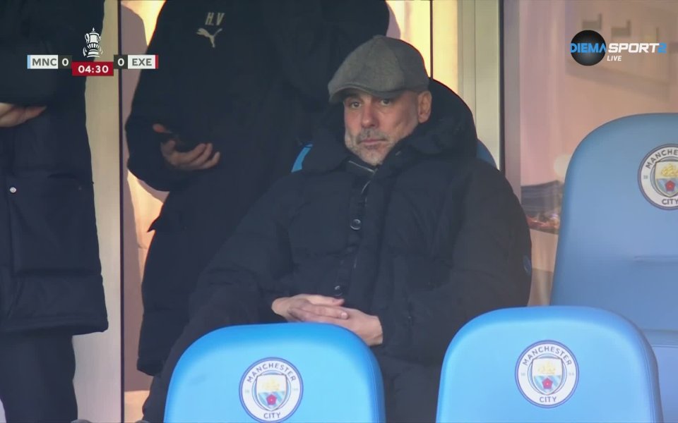 Защо Гуардиола е на трибуните?