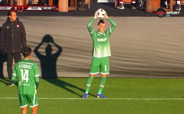 Лудогорец - Ракув 0:2 /първо полувреме/