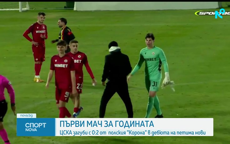 ЦСКА загуби от Корона Киелце в първата си зимна контрола