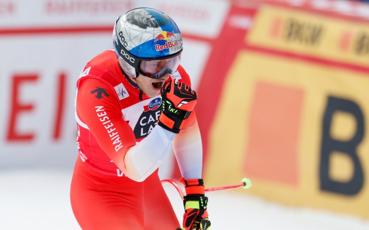 Тотална доминация от Марко Одермат в спускането във Венген (видео)