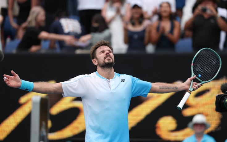 Вавринка доказа, че и на 40 още го може с голяма победа на Australian Open (видео)