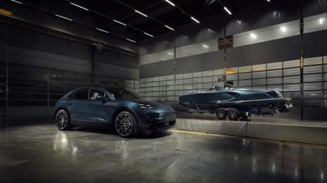 Porsche Macan Turbo Concept Lago идва в комбинация с моторница