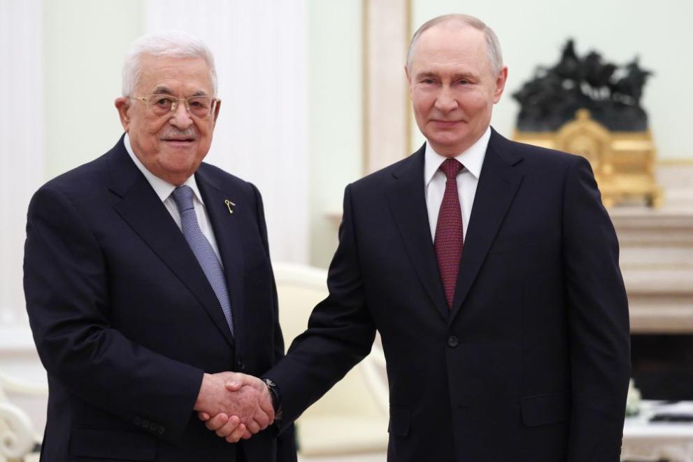 Махмуд Абас с Владимир Путин