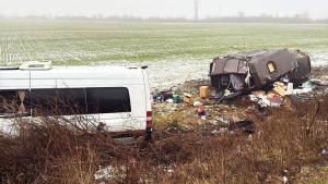 Петима украински граждани са ранени при тежкакатастрофа в Старозагорско съобщиха