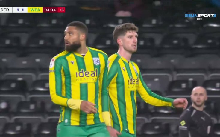 Дарби Каунти - Уест Бромич Албиън 1:1 /репортаж/