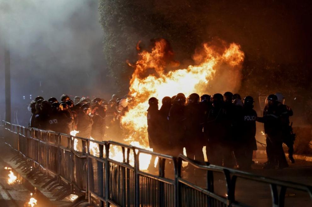 Албания протест Тирана