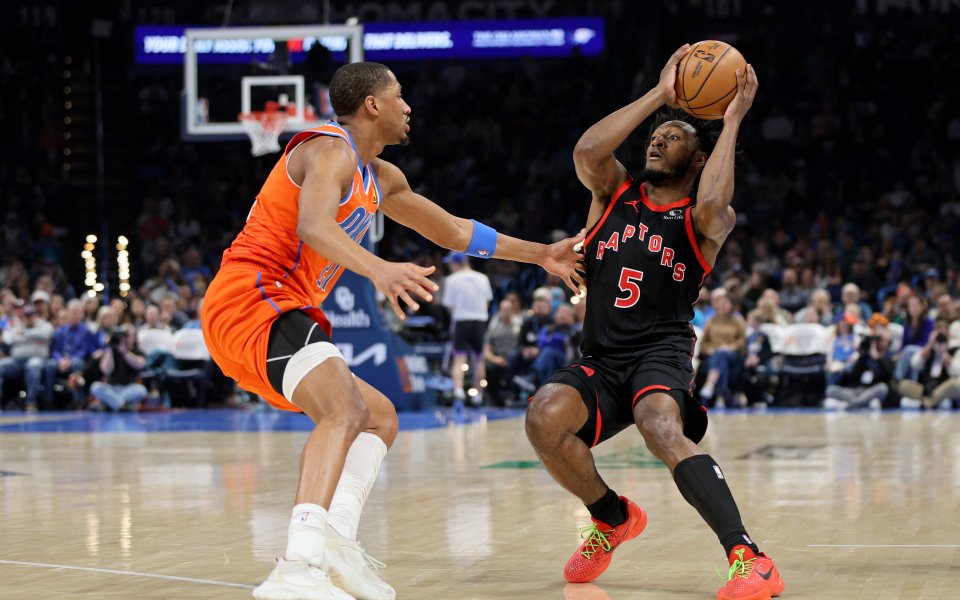 Оклахома Сити Тъндър - Торонто Раптърс 101:103 точки / НБА, редовен сезон, 26.01.2026 г.