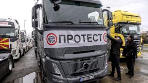 балкански превозвачи протест блокади западна граница европейско правило