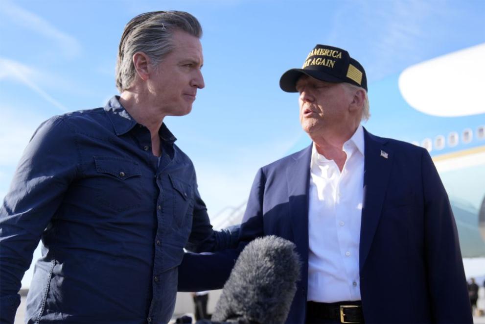 Доналд Тръмп и Гавин Нюсъм