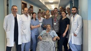 Пациенти на Клиниката по съдова и ендоваскуларна хирургия на УМБАЛ